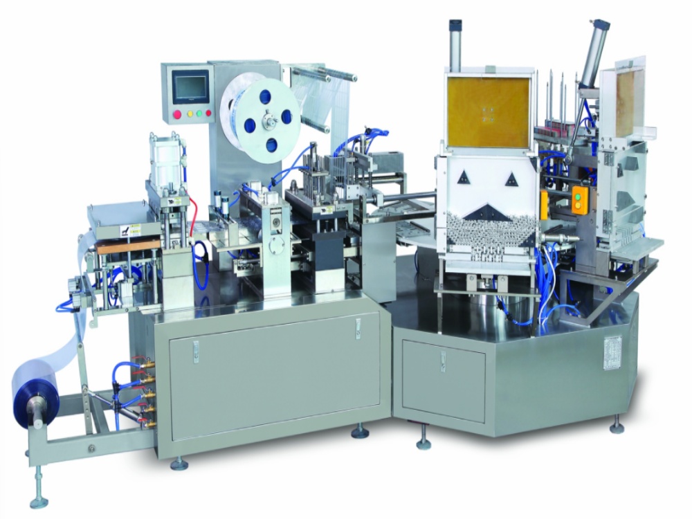Automatic intelligent paper-plastic packaging machine
