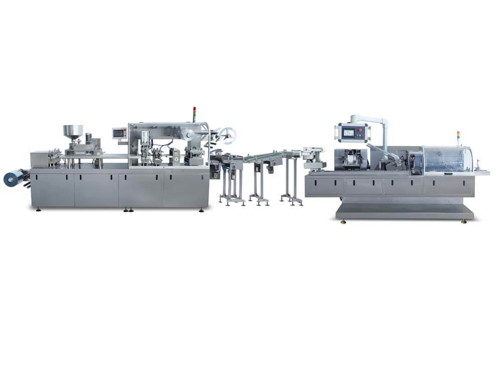 blister packing equipment with cartoning machine