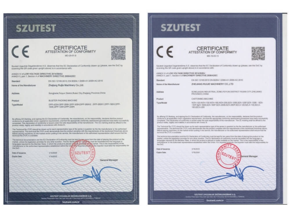 pharmaceutical blister packaging machine CE