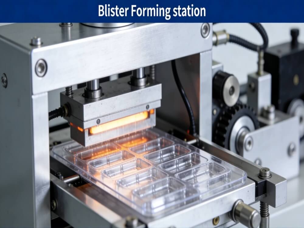 tablet Blister packing machine Forming Station