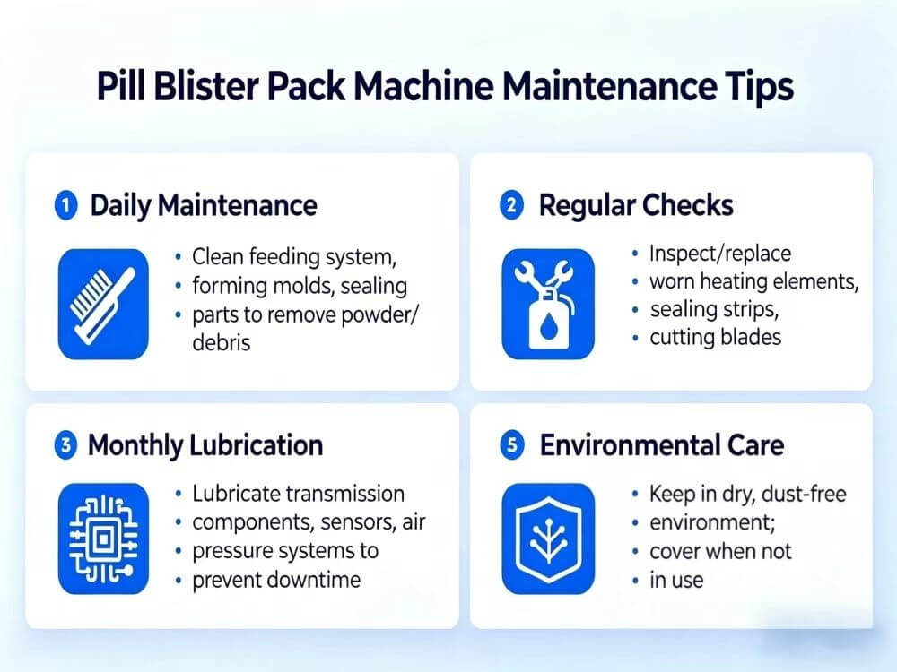 Maintenance Tips of Pill Blister Pack Machines
