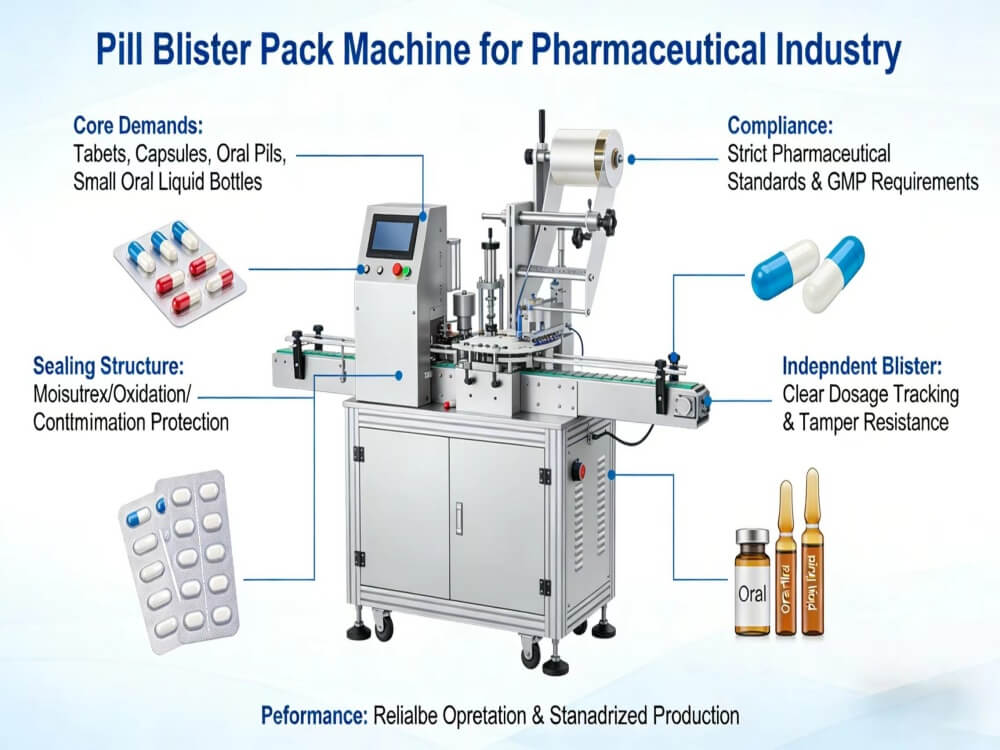 Pill Blister Pack Machines Applied in Pharmaceutical Industry