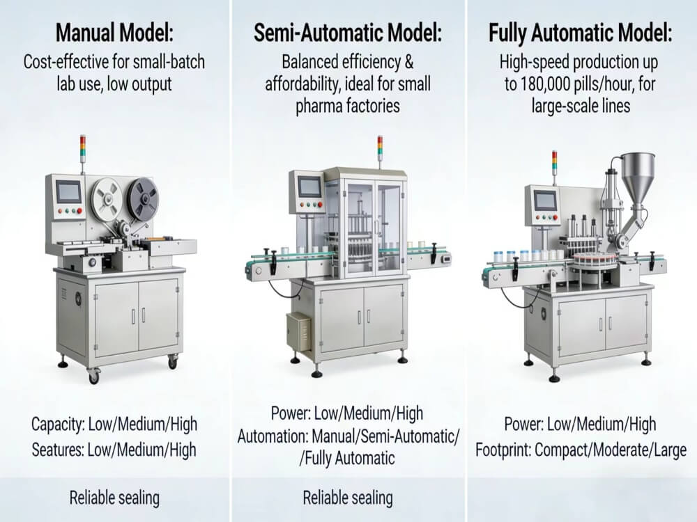 Pill Blister Pack Machines Different Models Comparison